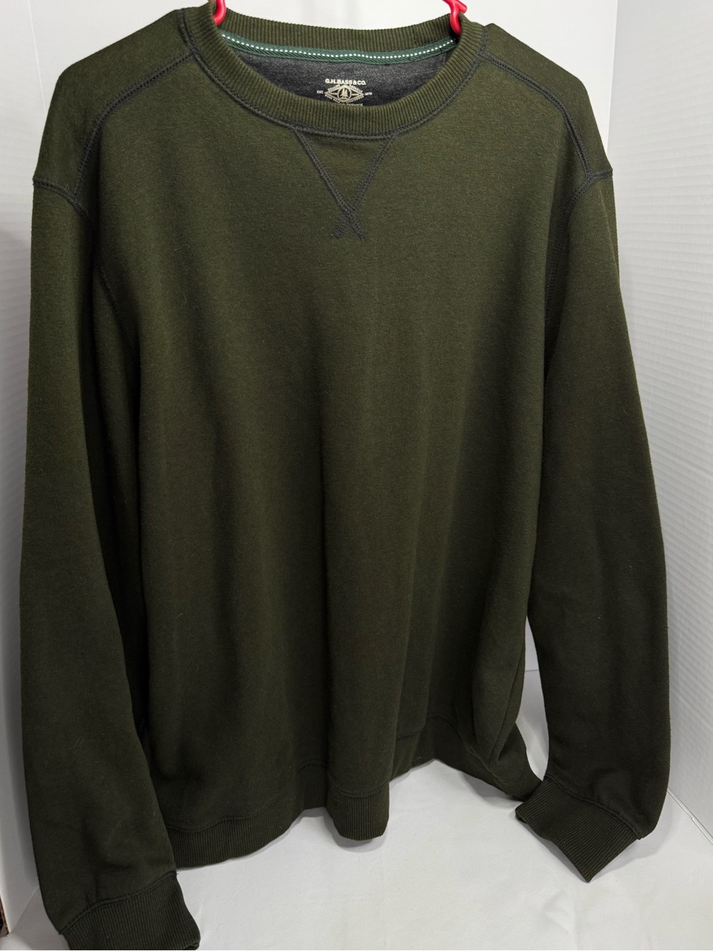 G.H. Bass & Co. Olive Green Crewneck Sweater